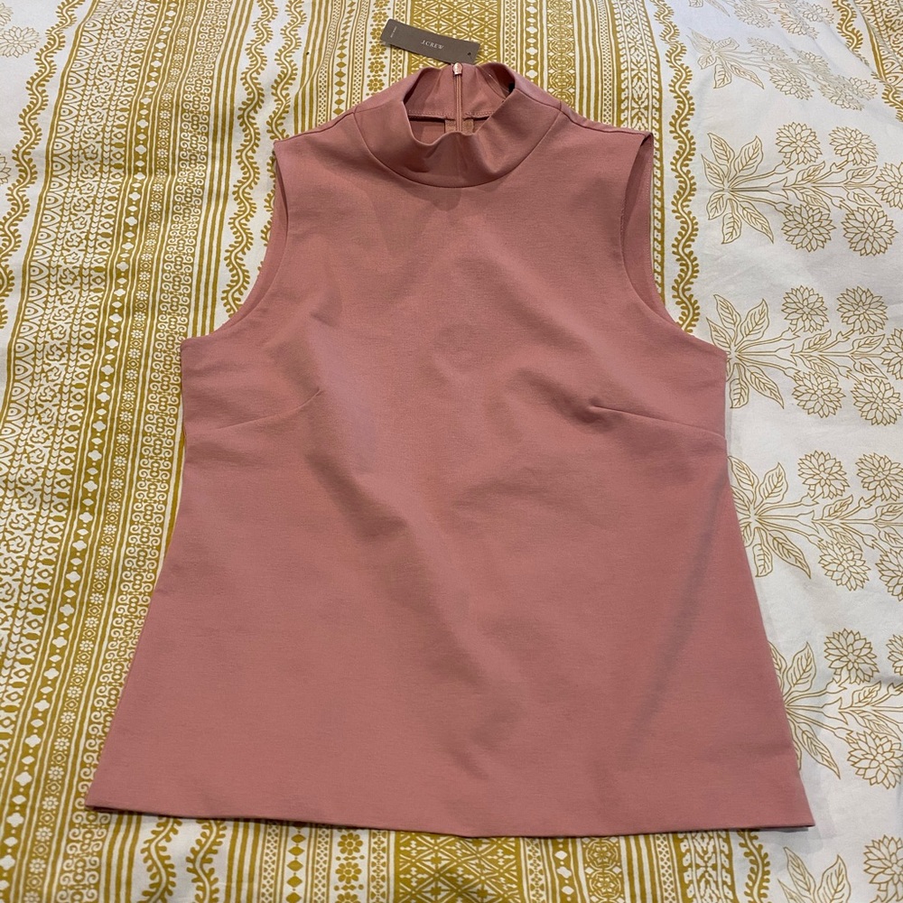 NEW WITH TAGS JCREW mock neck sleeveless top
